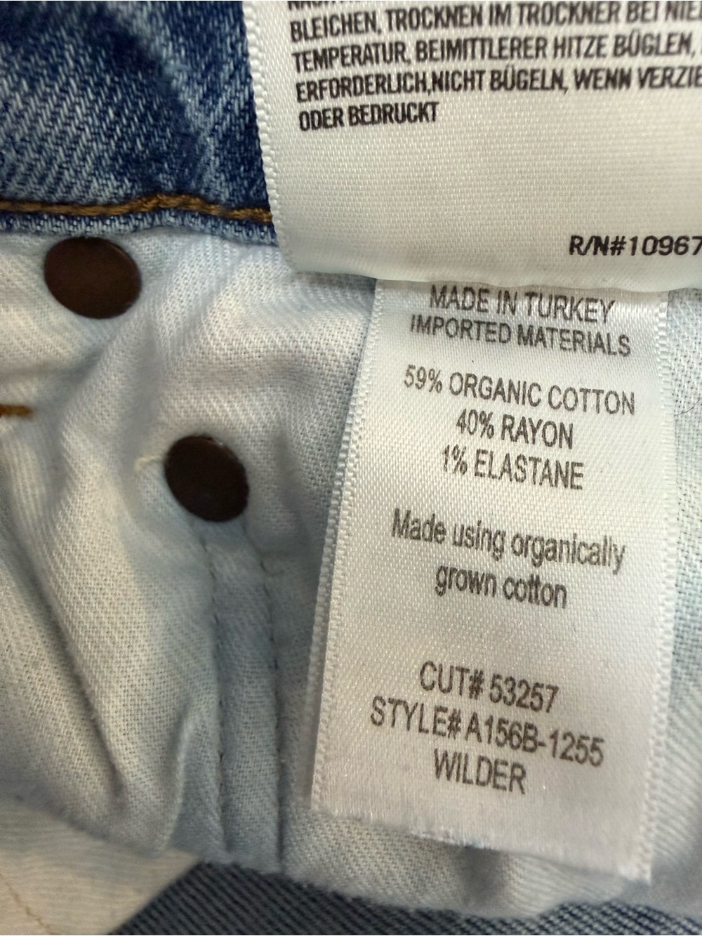 Agolde Wilder Mid Rise Distressed Straight in Whiplash Size 25 - Picture 4 of 5